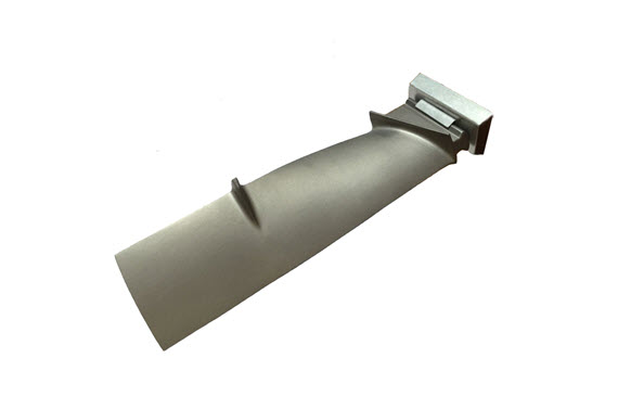 Titanium forged turbine compressor fan blade