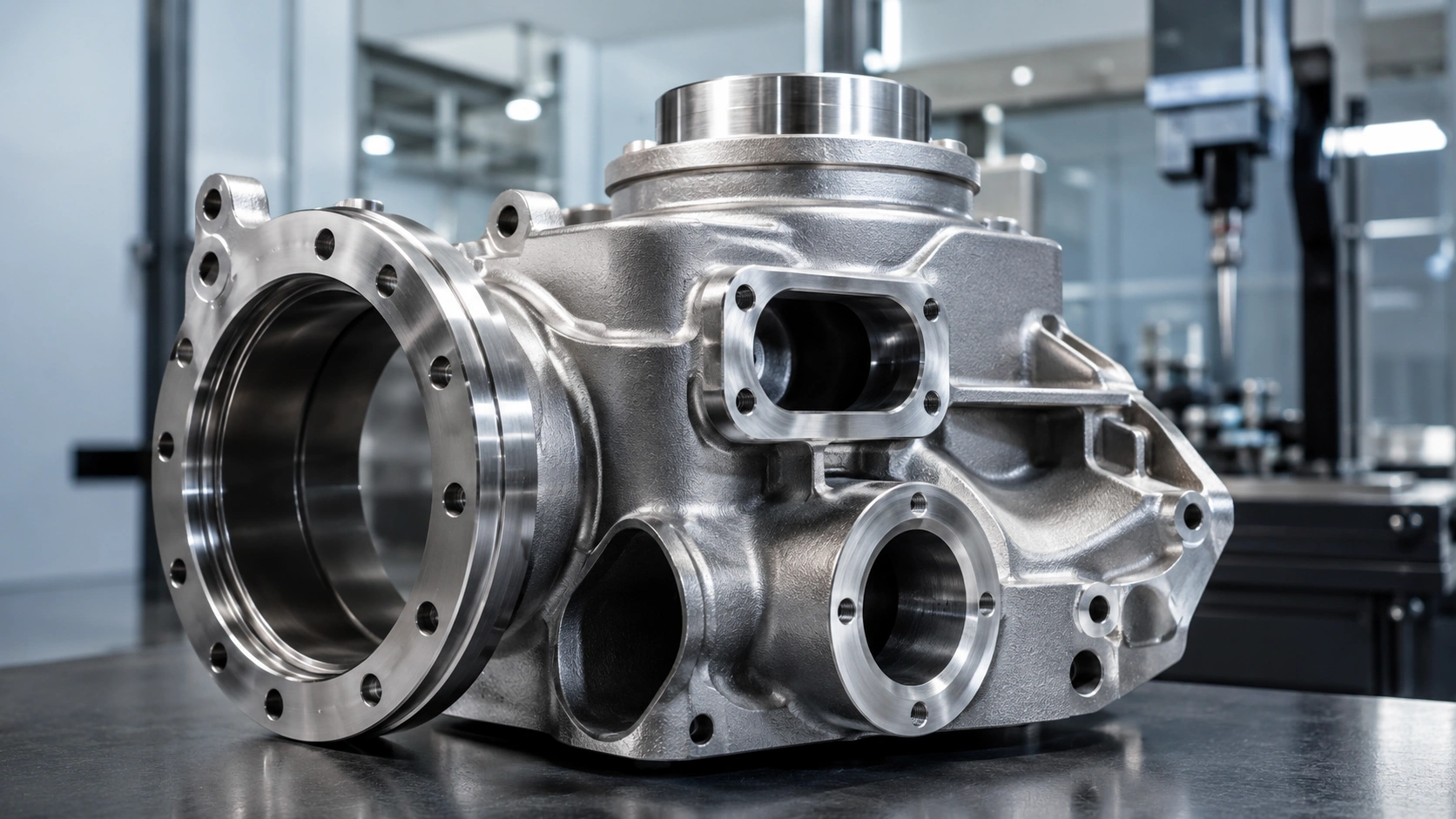 Custom investment-cast metal component for aerospace and energy applications